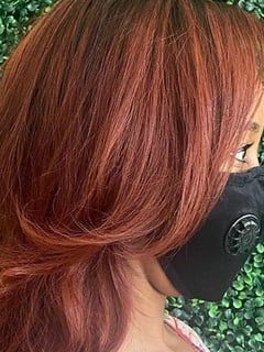 View Full Color, Red, Hair Color, Women's Hair - Vanessa Dominguez, Dallas, TX