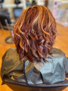 View Haircuts, Women's Hair, Layered, Beachy Waves, Hairstyles, Red, Hair Color, Full Color, Highlights, Fashion Color, Shoulder Length, Hair Length - Tiffany Austin, Saint Petersburg, FL