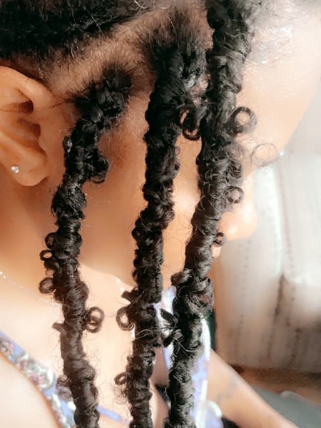 Image of  Braids (African American), Hairstyles, Women's Hair, Hair Extensions, Boho Chic Braid, Curly