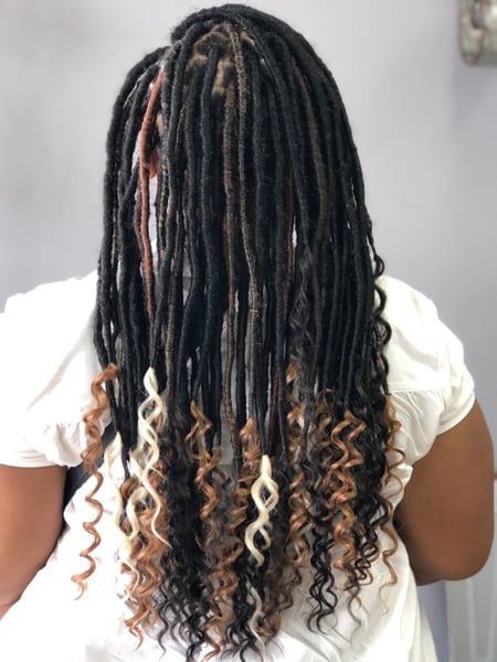 Image of  Hair Texture, 3B, Braids (African American), Protective, Locs, Women's Hair, Hairstyles