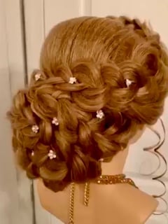 View Women's Hair, Hairstyles, Boho Chic Braid, Bridal, Curly - Rosa Magdaleno, Buford, GA
