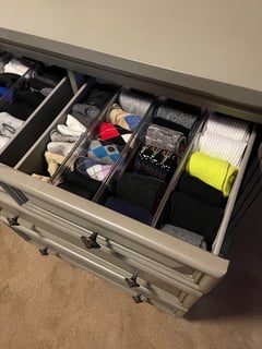 View Folded Clothes, Hanging Clothes, Closet Organization, Professional Organizer - Alana Frost, San Diego, CA
