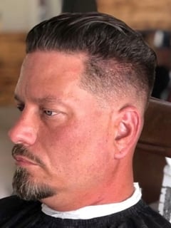 View Haircut, Medium Fade, Men's Hair - Francisco Mojica, Orlando, FL
