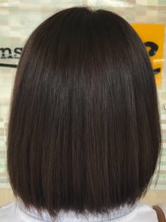 View Blowout, Straight, Hairstyle, Full Color, Brunette Hair, Hair Color, Women's Hair - Kimberly Martin, Round Rock, TX