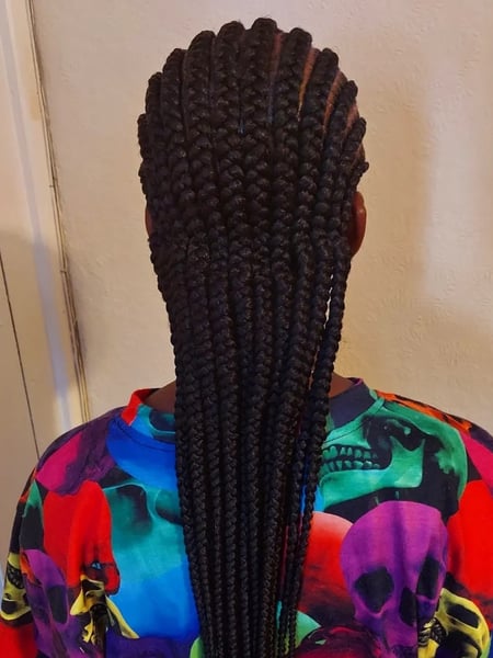 Image of  Hair Color, Black, Hair Texture, 4C, Natural, Braids (African American), Protective, Hair Extensions, Women's Hair, Hairstyles