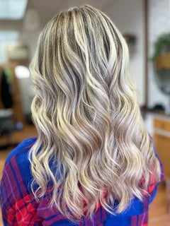 View Blonde, Hair Color, Women's Hair, Highlights, Balayage - Brittany Allmendinger, Newport, ME