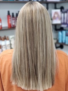 View Women's Hair, Balayage, Hair Color, Blonde, Highlights, Long, Hair Length, Layered, Haircuts - Sheri Lillich, Columbia, MO