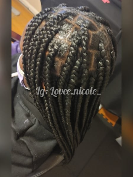 Image of  Kid's Hair, Girls, Haircut, Protective Styles, Hairstyle, French Braid, Braiding (African American)