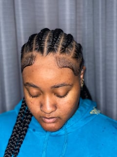View Natural Hair, Hairstyle, Protective Styles (Hair), Braids (African American), Women's Hair - Shaterra Jones, Long Beach, CA