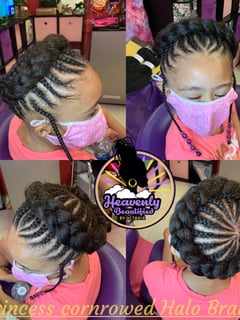 View Updo, Kid's Hair, Hairstyle, Braiding (African American), Curls, French Braid, Locs, Mohawk, Protective Styles - Octavia S Addison, Charlotte, NC