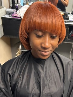 View Bangs, Brown, Colors, Makeup, Haircuts, Women's Hair - Trecia S, Columbia, SC