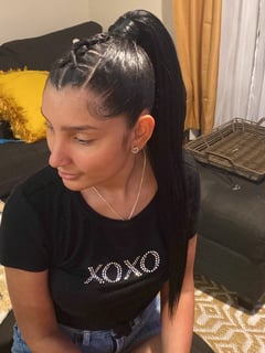 View Haircuts, Women's Hair, Layered, Curly, Blowout, Dominican Blowout, Permanent Hair Straightening, Silk Press, Curly, Hairstyles, Straight, Hair Extensions, Protective - Cindy Polanco, Winter Park, FL