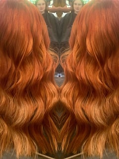 View Hair Length, Hair Color, Red, Women's Hair, Long - Alisha Tompkins, Kingston, NY