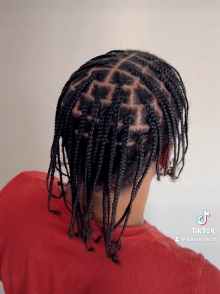 Image of  Hairstyles, Women's Hair, Hair Length, Shoulder Length, Protective, Men's Hair, Natural, Hairstyles, Braids (African American)