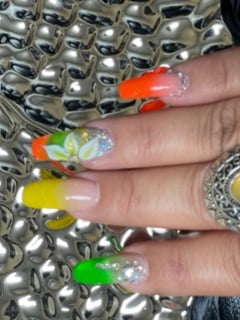 View Nails, Long, Nail Length, Nail Finish, Acrylic, Manicure - Liz Perez, Haines City, FL