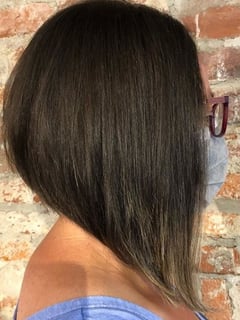 View Hair Color, Women's Hair, Black, Haircut, Bob, Hair Length, Shoulder Length Hair - Lana Gillman, Philadelphia, PA