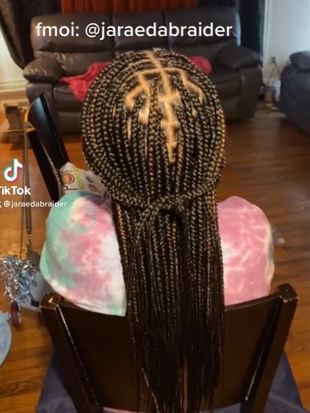 Image of  Women's Hair, Hairstyles, Braids (African American), Protective, 4A, Hair Texture