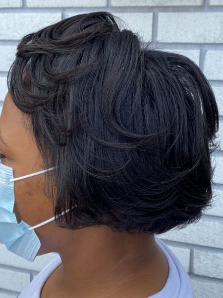 Image of  Women's Hair, Blowout, Perm Relaxer, Perm