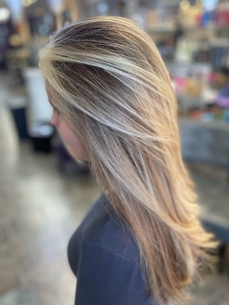 Image of  Foilayage, Hair Color, Women's Hair, Blonde, Balayage