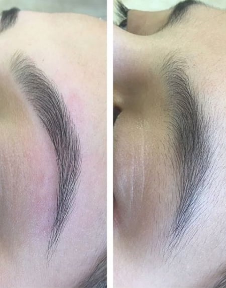 Image of  Brows, Rounded, Brow Shaping, Brow Technique, Threading