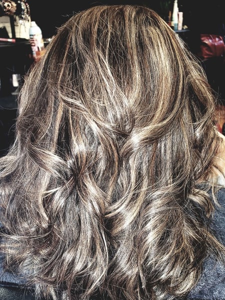 Image of  Weave, Hairstyles, Women's Hair, Balayage, Hair Color