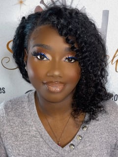 View Makeup, Dark Brown, Look, Daytime, Black Brown, Brown, Skin Tone - Chiniqua Davis, Jacksonville, FL