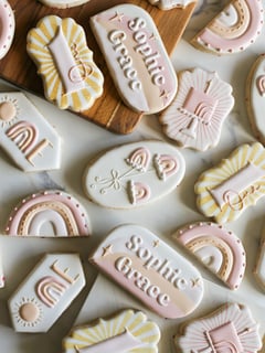 View Cookies, Baby, Theme, Pastel, Color, Children's Birthday, Birthday, Occasion - Emily Yetter, North Hollywood, CA