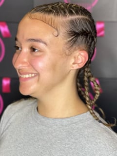 View Blowout, Hair Texture, 2B, Natural, Braids (African American), Protective, Hair Extensions, Women's Hair, Hairstyles - Brittany Eersteling, New York, NY