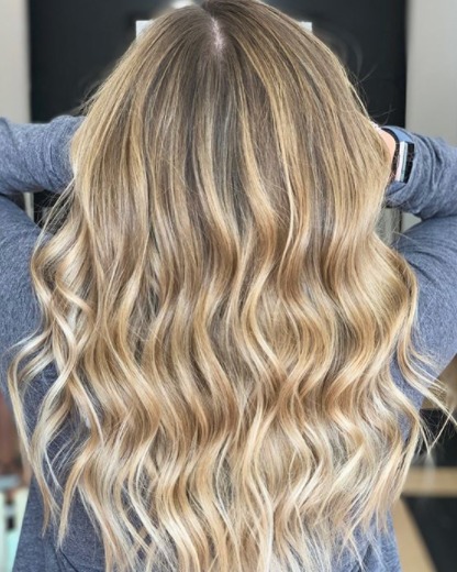 Image of  Women's Hair, Balayage, Hair Color, Long, Hair Length, Beachy Waves, Hairstyles