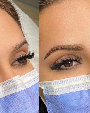 Image of  Brows, Brow Shaping, Arched, Ombré, Microblading