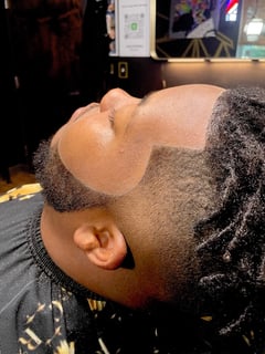 View Medium Fade (Men's Hair), Hairstyle, Locs (Men's Hair), Haircut, Men's Hair - Jaida Whitfield, Greenville, SC