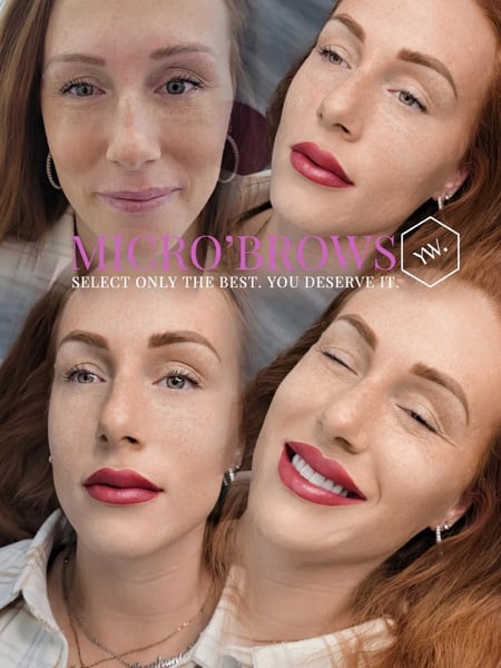 Image of  Brow Shaping, Brows, Ombré, Microblading, Nano-Stroke, Cosmetic Tattoos, Cosmetic, Lip Blush 