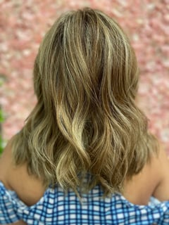 View Hair Length, Beachy Waves, Curls, Hairstyle, Blowout, Full Color, Foilayage, Highlights, Hair Color, Color Correction, Layers, Haircut, Long Hair (Mid Back Length), Women's Hair - Alec Lamb, Cape Coral, FL