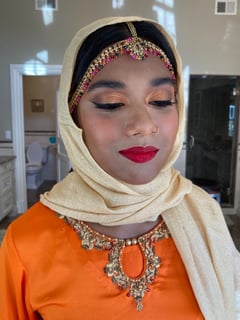 View Look, Red, Colors, Gold, Bridal, Skin Tone, Brown, Makeup - Becky Rothmaler, Valley Stream, NY