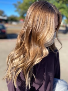 View Highlights, Foilayage, Hair Color, Blowout, Women's Hair, Hairstyles, Beachy Waves - Lauren Walsh, Southlake, TX