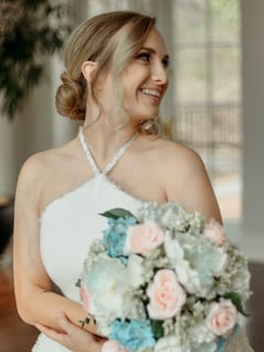 View Hairstyle, Updo, Hair Color, Blonde, Women's Hair, Hair Length, Shoulder Length Hair - Hayley Gregory, Greeneville, TN