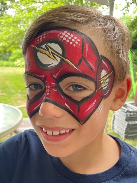 face painting for boys superhero
