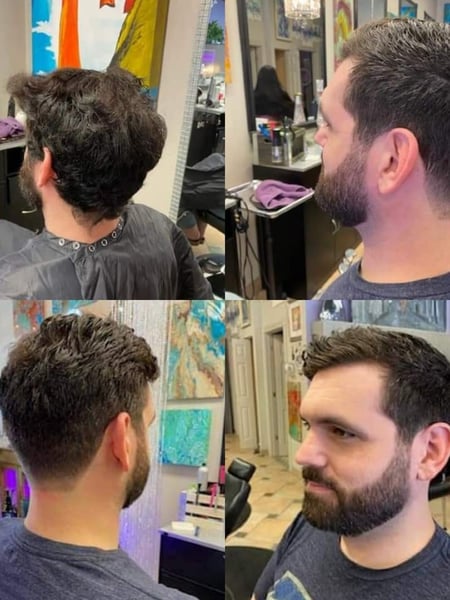 Image of  Men's Hair, Haircut, Low Fade