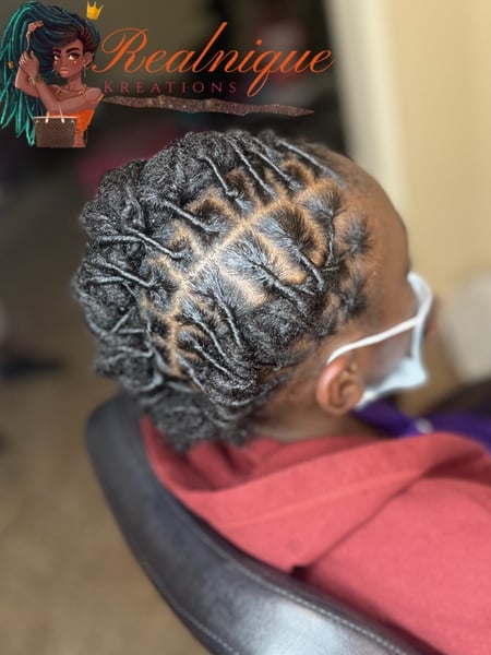 Image of  Kid's Hair, Boys, Haircut, Girls, Locs, Hairstyle, Braiding (African American), Updo, Protective Styles
