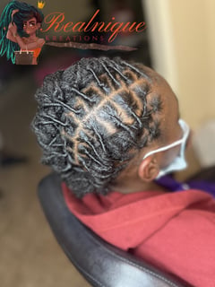 View Kid's Hair, Protective Styles, Updo, Braiding (African American), Hairstyle, Locs, Girls, Haircut, Boys - Najah Bourne, Concord, NC