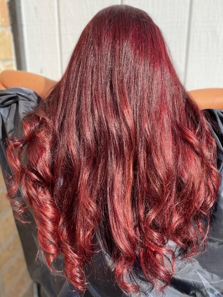 Image of  Layered, Haircuts, Women's Hair, Curly, Curly, Hairstyles, Red, Hair Color