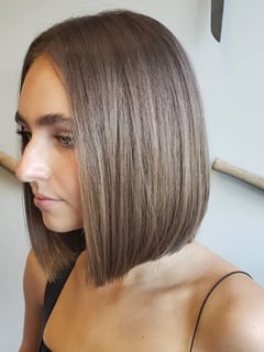 View Shoulder Length Hair, Hairstyle, Straight, Haircut, Blunt (Women's Haircut), Hair Length, Women's Hair - Colten , Overland Park, KS