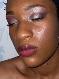 View Glitter, Makeup, Skin Tone, Dark Brown, Look, Evening, Glam Makeup, Colors - Braijene Fletcher, Detroit, MI