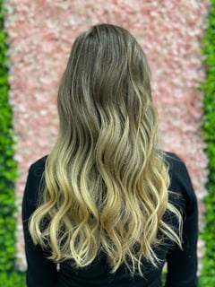 View Long Hair (Upper Back Length), Haircut, Ombré, Blonde, Balayage, Blowout, Long Hair (Mid Back Length), Hairstyle, Beachy Waves, Curls, Women's Hair, Hair Color, Layers, Hair Length, Foilayage - Alec Lamb, Cape Coral, FL
