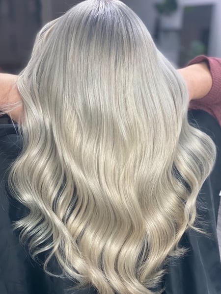Image of  Women's Hair, Blowout, Hair Color, Balayage, Color Correction, Fashion Color, Foilayage, Highlights, Ombré, Hair Length, Medium Length, Hairstyles, Hair Extensions, Keratin, Permanent Hair Straightening, Hair Restoration