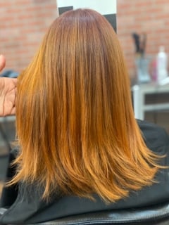 View Full Color, Women's Hair, Hair Color, Blowout, Highlights, Hair Length, Straight, Hairstyle - Melissa Tabares, Sherman Oaks, CA