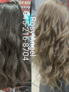View Women's Hair, Color Correction, Beachy Waves, Hairstyles, Haircuts, Hair Color - Rosy Angel, El Paso, TX