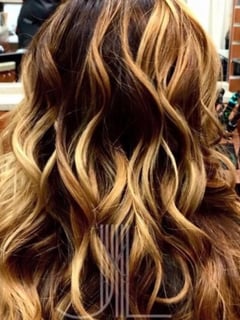 View Women's Hair, Balayage, Hair Color, Brunette, Long, Hair Length, Beachy Waves, Hairstyles - Justinn , Brentwood, TN