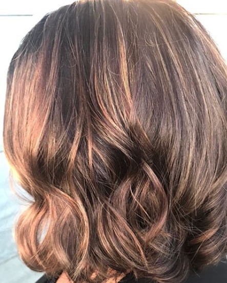 Image of  Women's Hair, Balayage, Hair Color, Shoulder Length Hair, Hair Length, Beachy Waves, Hairstyle