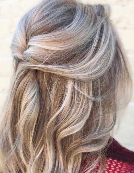 Image of  Women's Hair, Balayage, Hair Color, Medium Length, Hair Length, Beachy Waves, Hairstyles